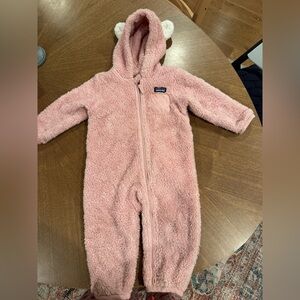 Patagonia Pink Fleece Kids Footie